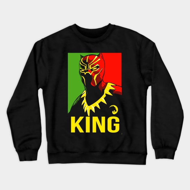 King of Wakanda Crewneck Sweatshirt by BossFightMAM